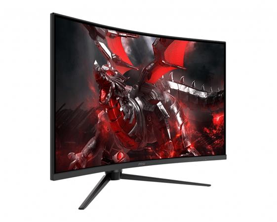 MSI Gaming monitor Optix G321CQP, 31,5" zakřivený /2560 x 1440 (WQHD)/VA LED, 165Hz/1ms/3000:1/250cd / m2 /2xHDMI/DP