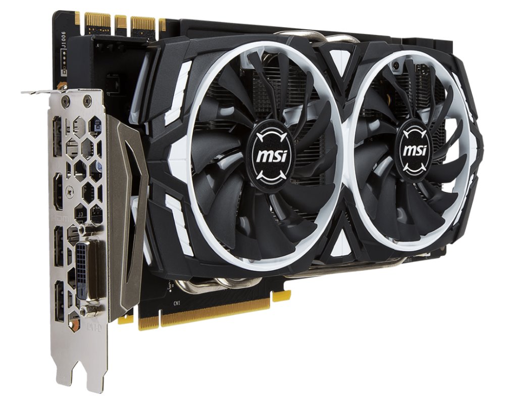 MSI GeForce GTX 1070 Ti ARMOR 8G / PCI-E / 8GB GDDR5 / DVI-D / 3x DP / HDMI / active