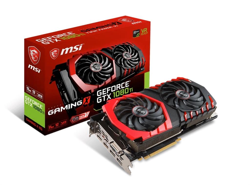 MSI GeForce GTX 1080 Ti GAMING X 11G OC, 11GB, DL-DVI-D/HDMI*2/DP*2/ATX