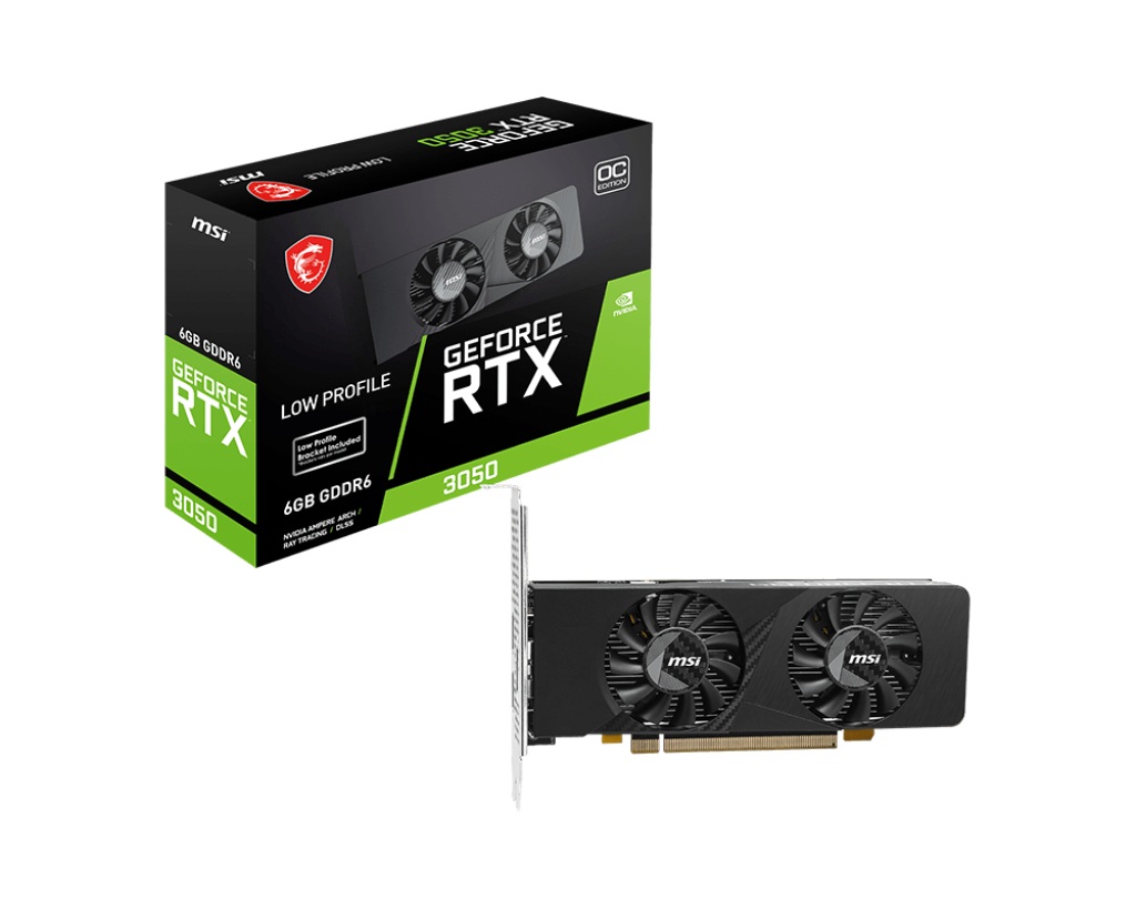MSI GeForce RTX 3050 LP E/OC/6GB/GDDR6 RTX 3050 LP E 6G OC