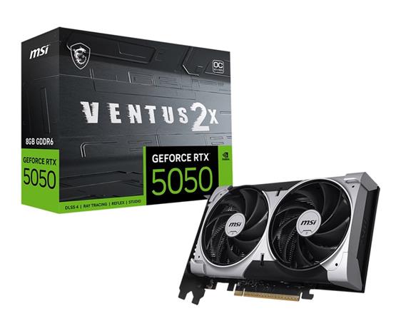 MSI GeForce RTX 5050 VENTUS 2X/OC/8GB/GDDR6 RTX 5050 8G VENTUS 2X OC