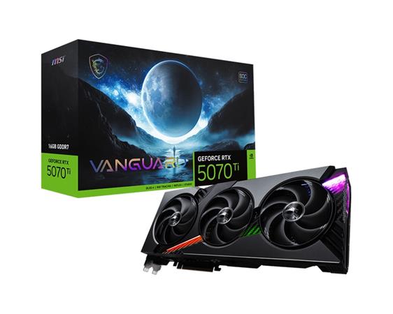 MSI GeForce RTX 5070 Ti VANGUARD SOC/16GB/GDDR7 RTX 5070 Ti 16G VANGUARD SOC