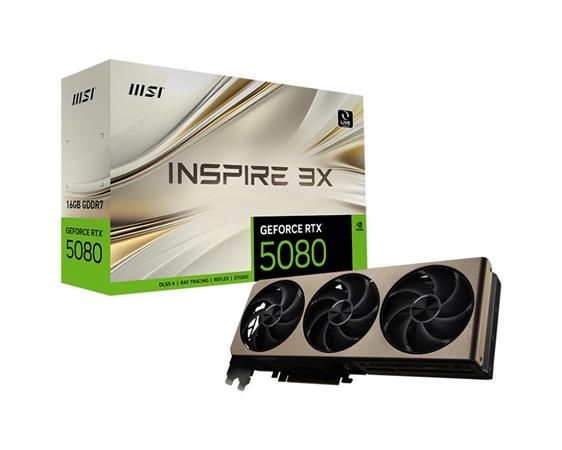 MSI GeForce RTX 5080 INSPIRE 3X/16GB/GDDR7 RTX 5080 16G INSPIRE 3X