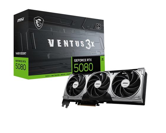 MSI GeForce RTX 5080 VENTUS 3X/16GB/GDDR7 RTX 5080 16G VENTUS 3X