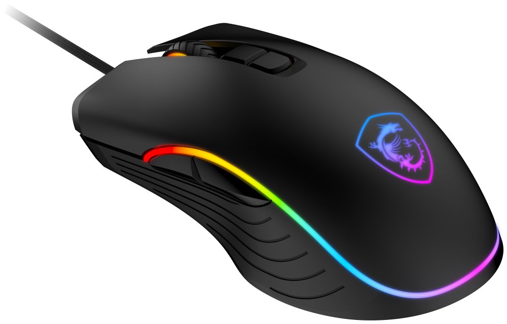 MSI herní myš FORGE GM300/ drátová/ 7.200 dpi/ RGB podsvícení/ 7 tlačítek/ USB S12-0402300-HH9