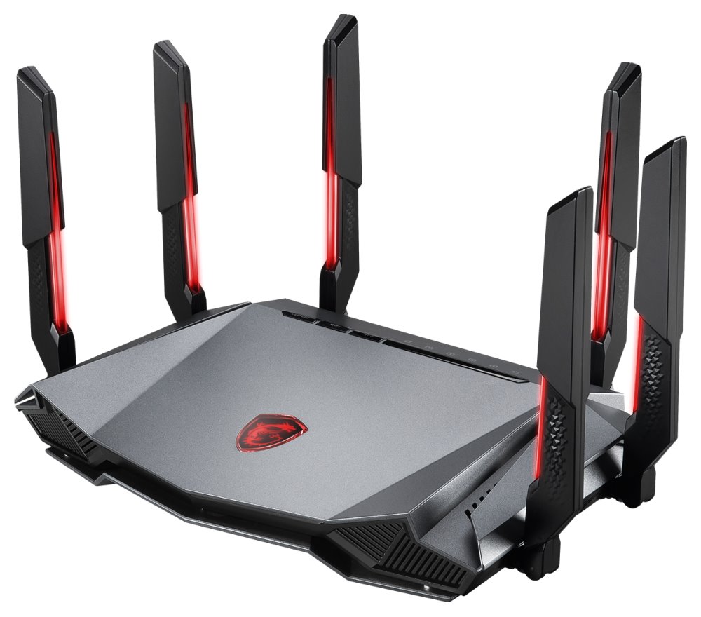 MSI herní router RadiX AXE6600 WiFi 6E Tri-Band (2,4GHz, 5GHz, 6GHz)/ RGB GRAXE66