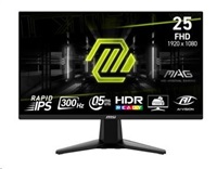 MSI LCD MAG 255XF, 24.5", 1920x1080, Rapid IPS, 0,5ms, VESA 100x100, Black