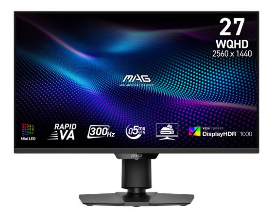 MSI LCD MAG 274QPF X30MV, 27", Rapid VA, 300Hz, VESA 100x100, Black, 2R
