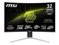 MSI LCD MAG 325CQRF QD E2, 31.5", 2560x1440, Rapid VA, 180Hz, 0,5ms, VESA 100x100, Black