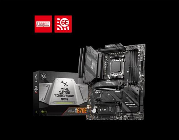 MSI MB Sc AM5 MAG X670E TOMAHAWK WIFI, AMD X670, 4xDDR5, 1xDP, 1xHDMI, 1xDP-C, WI-FI