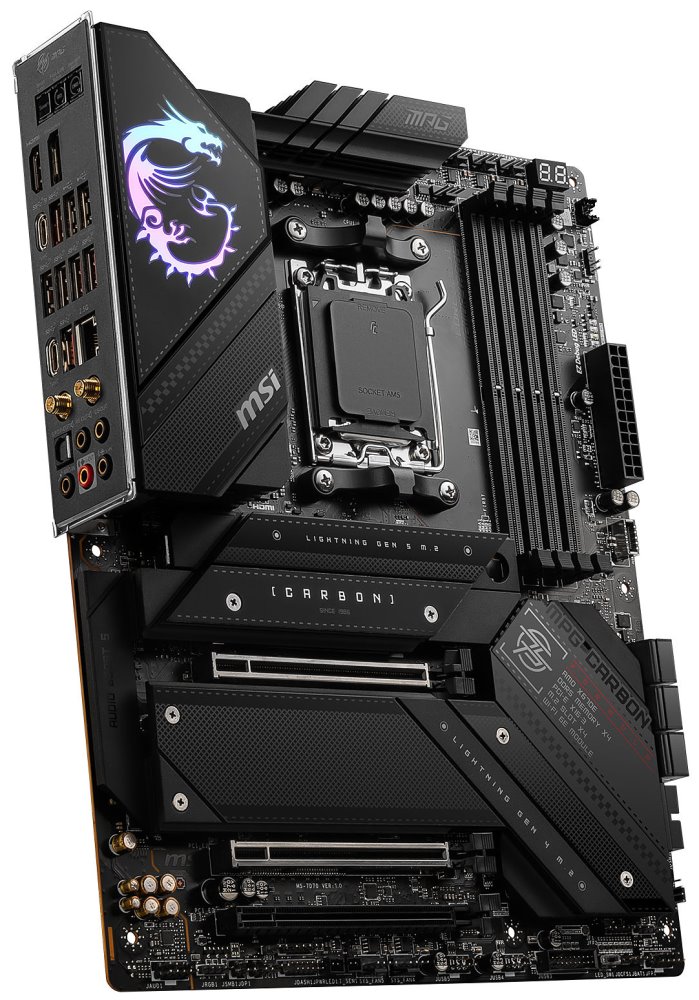 MSI MB Sc AM5 MPG X670E CARBON WIFI, AMD X670, 4xDDR5, 1xDP, 1xHDMI, WI-FI 7D70-001R
