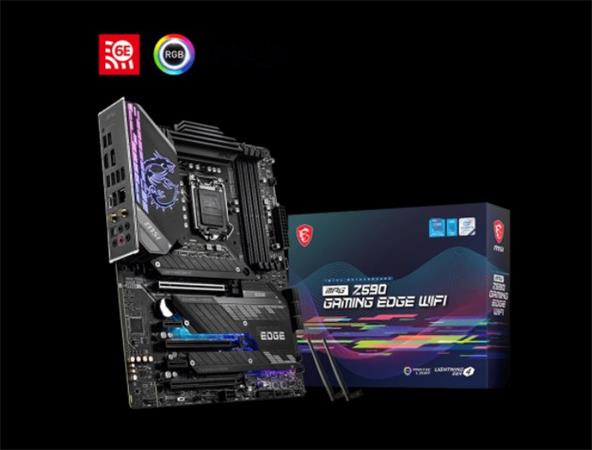 MSI MPG Z590 GAMING EDGE WIFI / LGA 1200 / Intel Z590 / 4x DDR4 DIMM / 3x M.2 / HDMI / DP / USB-C / Wi-Fi 6 / 7D07-001R