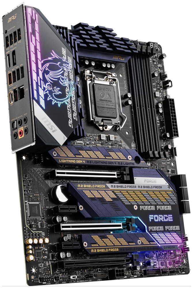 MSI MPG Z590 GAMING FORCE / LGA 1200 / Intel Z590 / 4x DDR4 DIMM / 3x M.2 / HDMI / DP / USB-C / ATX 7D06-003R