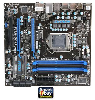 MSI P55M-GD45, s1156, P55, D3, GL, RAID, eSATA, FW, HeatSink, m-ATX