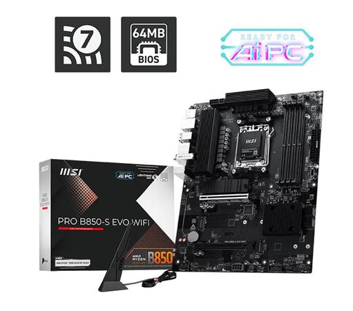 MSI PRO B850-S EVO WIFI/AM5/ATX