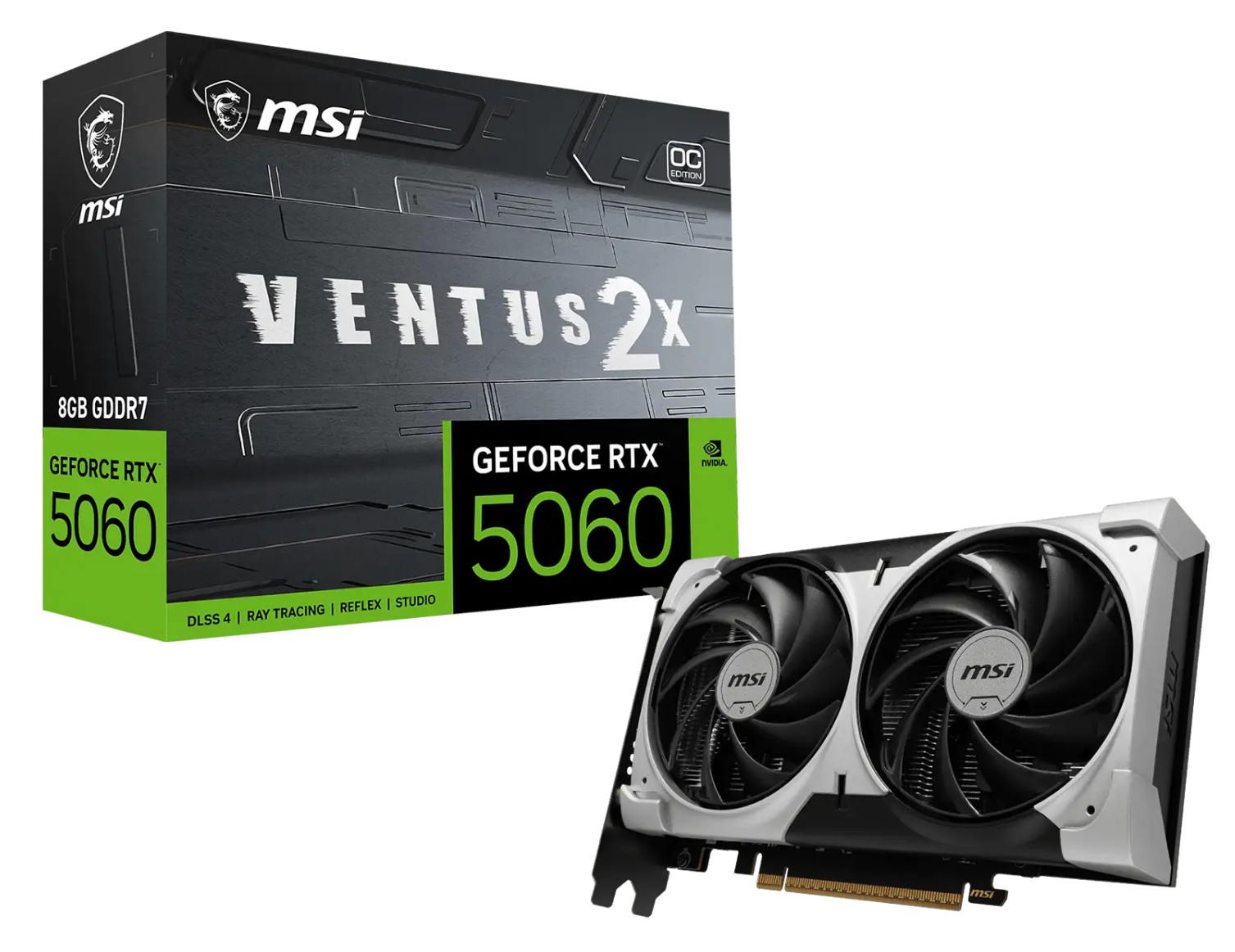 MSI RTX 5060 VENTUS 2X V1/OC/8GB/GDDR7 G5060-8V2CV1
