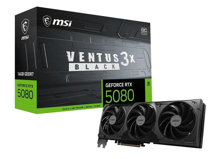 MSI RTX 5080 VENTUS 3X/OC/16GB/GDDR7 G5080-16V3CB