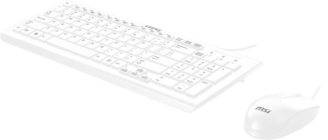 MSI SK9626MW-CZ+Mouse set klávesnice s myší, USB, bílá