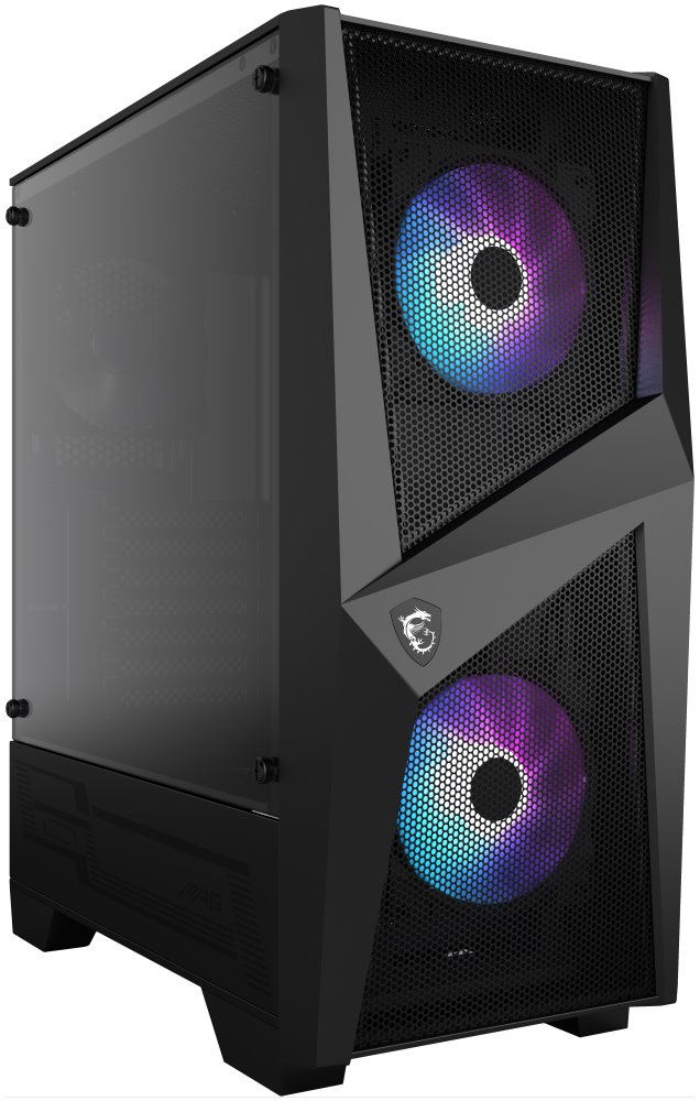 MSI skříň MAG FORGE 100R/ bez zdroje/ levé temperované sklo/ 2x 120 mm A-RGB fan/ 2x USB3.0/ 1x 120 mm f 306-7G03R21-809