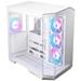 MSI skříň MAG PANO 100R PZ White/ bez zdroje/ levé a přední sklo/ 4x 120 mm A-RGB fan/ 1x USB-C/ 1x USB3 306-7G26W22-HH9