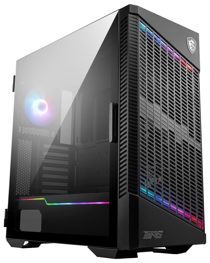 MSI skříň MPG VELOX 100P AIRFLOW/ bez zdroje/ levé temp. sklo/ 3x 120mm/ 1x 120mm ARGB/1x USB3.1 Type-C/ 306-7G18P21-809