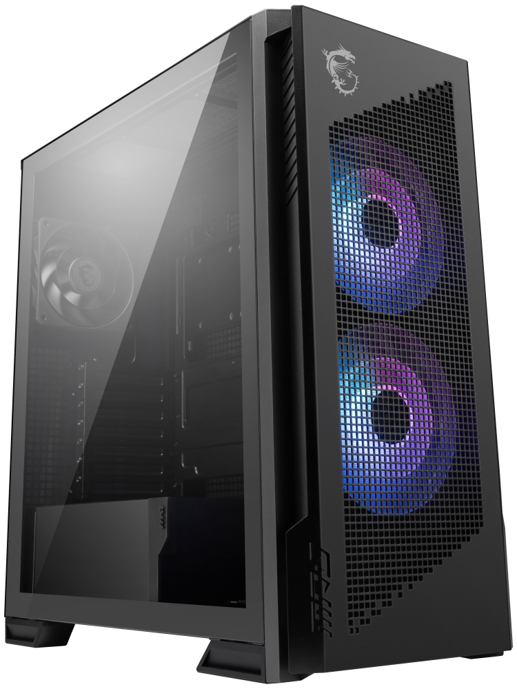 MSI skříň MPG VELOX 300R AIRFLOW PZ/ bez zdroje/ temperované sklo/ 2x 160mm fan/ 1x 120mm fan/ 2x USB/ 1x USB-C/ černá