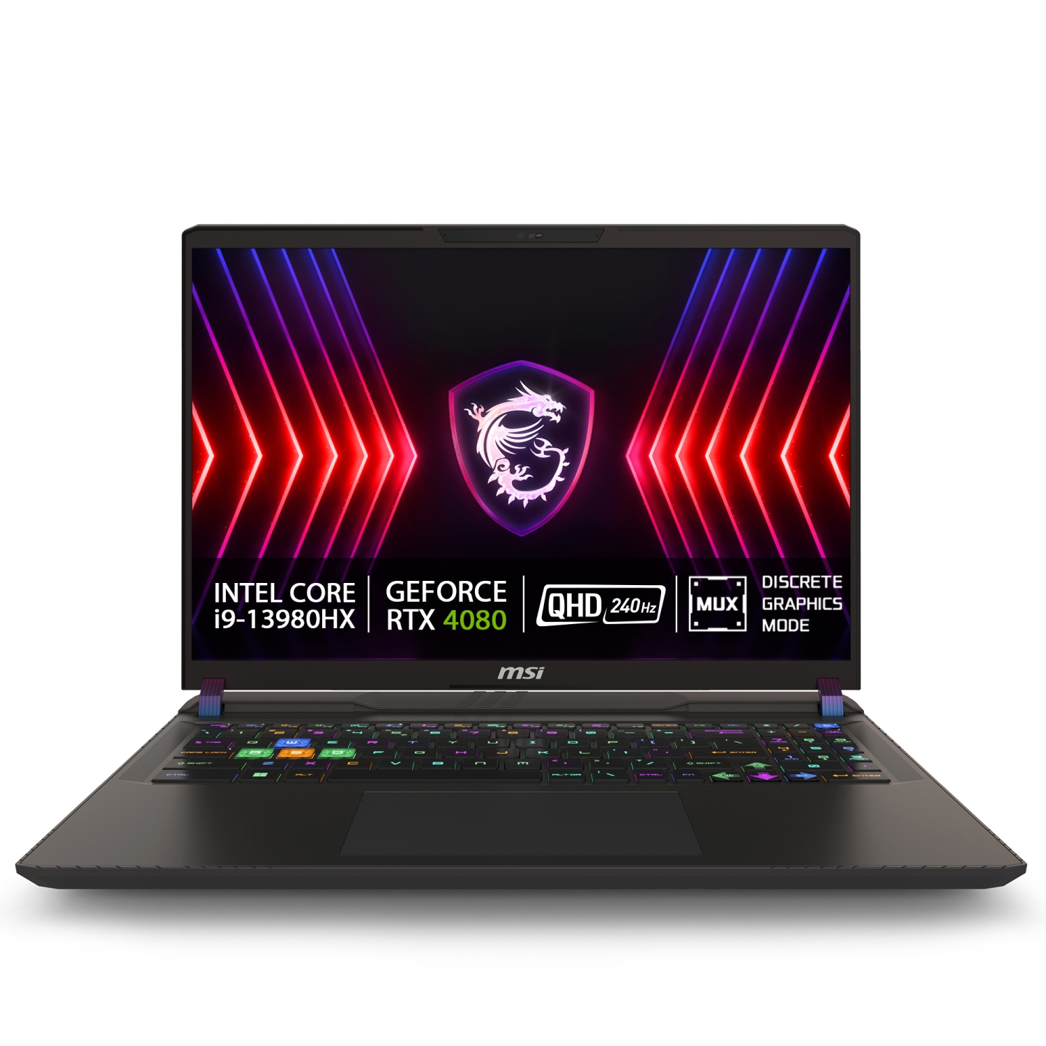 MSI Vector/16 HX A13VHG/i9-13980HX/16"/2560x1600/32GB/1TB SSD/RTX 4080/bez OS/Gray/2R 9S7-15M142-458