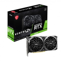 MSI VGA NVIDIA GeForce RTX 3050 VENTUS 2X 8G, RTX 3050, 8GB GDDR6, 3xDP, 1xHDMI
