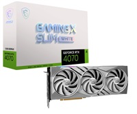 MSI VGA NVIDIA GeForce RTX 4070 GAMING X SLIM WHITE 12G, 12G GDDR6X, 3xDP, 1xHDMI