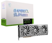 MSI VGA NVIDIA GeForce RTX 4070 Ti GAMING X SLIM WHITE 12G, 12G GDDR6X, 3xDP, 1xHDMI