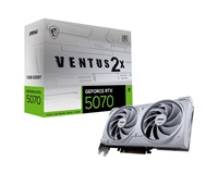 MSI VGA NVIDIA GeForce RTX 5070 12G VENTUS 2X OC WHITE, RTX 5070, 12GB GDDR7, 3xDP, 1xHDMI