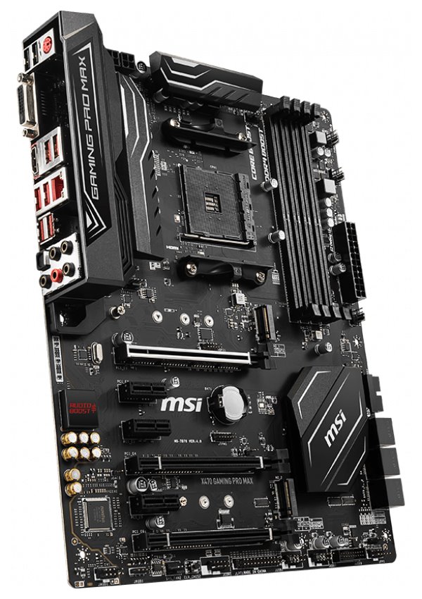 MSI X470 GAMING PRO MAX / AM4 / 4x DDR4 DIMM / 2x M.2 / DVI-D / HDMI / ATX
