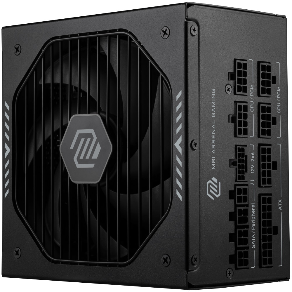 MSI zdroj MAG A850GLS PCIE5/ 850W/ ATX3.1/ akt. PFC/ 7 let celk. záruka/ 135mm fan/ modulární kabeláž/ 80PLUS Gold