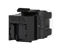 MULTIPACK 24 ks - rychlozařezávací keystone Solarix CAT6 UTP RJ45 černý pro kleště SXKJ-6-UTP-BK-NA