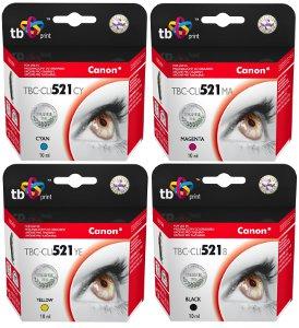 Multipack TB CMYK kompatibilní s Canon CLI-521 CLI bundle