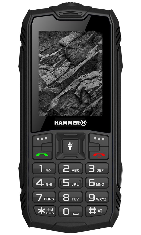 myPhone Hammer Rock - černý 2,4"/ 32MB/ až do 32 GB microSD/ Dual SIM/ IP68 TELMYHROCKBK