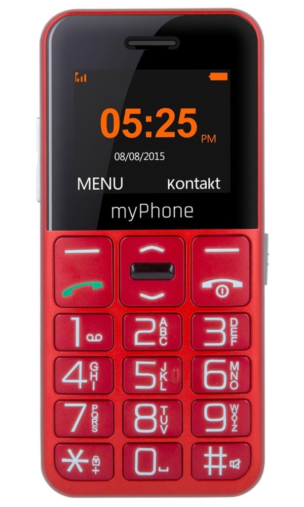 MYPHONE Telefón pre seniorov HALO EASY červený TELMY10EASYRE