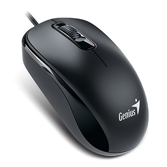 Myš drôtová, Genius DX-110, čierna, optická, 1200DPI, USB-C 31010028401