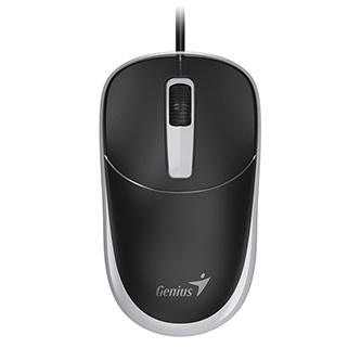 Myš drôtová, Genius DX-123, čierno-šedá, optická, 1200DPI 31010033404