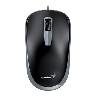 Myš drôtová, Genius DX-125S, čierno-šedá, optická, 1200DPI