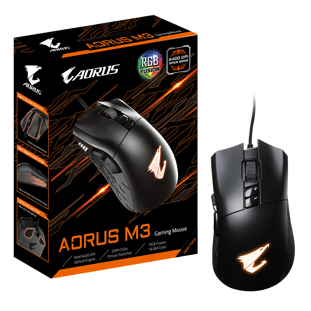 Myš GIGABYTE Aorus M3 USB 6400dpi GM-AORUS M3