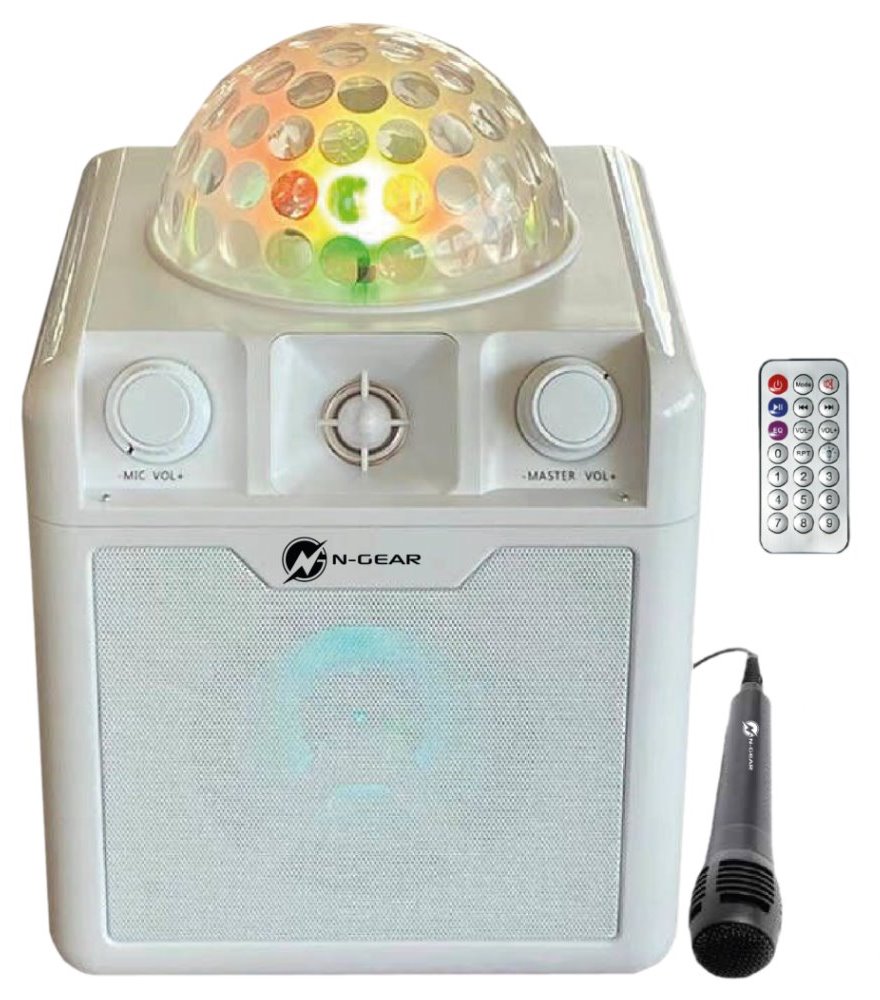 N-GEAR Block Disco Block 410/ 50W/ BT/ Disco LED/ 1x MIC/ Bílá Block Disco Block 410W
