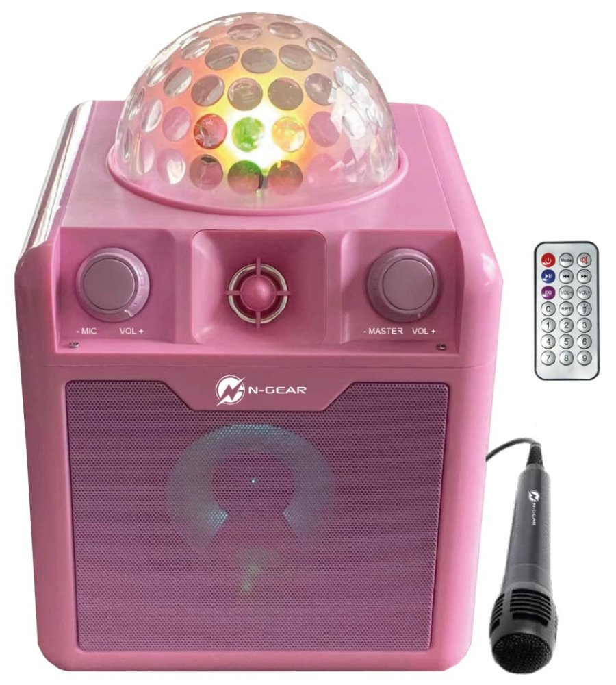 N-GEAR Block Disco Block 410/ 50W/ BT/ Disco LED/ 1x MIC/ Růžová Block Disco Block 410P