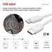 Nabíjací a dátový kábel USB-C 2.0 / Lightning MFi, 1 m, biely 8592920118443