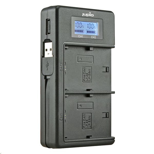 Nabíjačka Jupio LP-E6/E6N pre Canon – duálna JDC2001