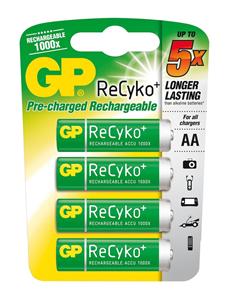 Nabíjecí baterie GP AA Recyko+ (2000mAh) 4ks 1033214073