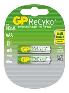 Nabíjecí baterie GP AAA Recyko+ 800mAh (2ks) 1033112060