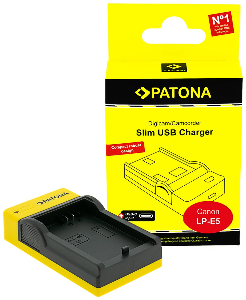 Nabíječka Foto Canon LP-E5 slim,USB PT151512