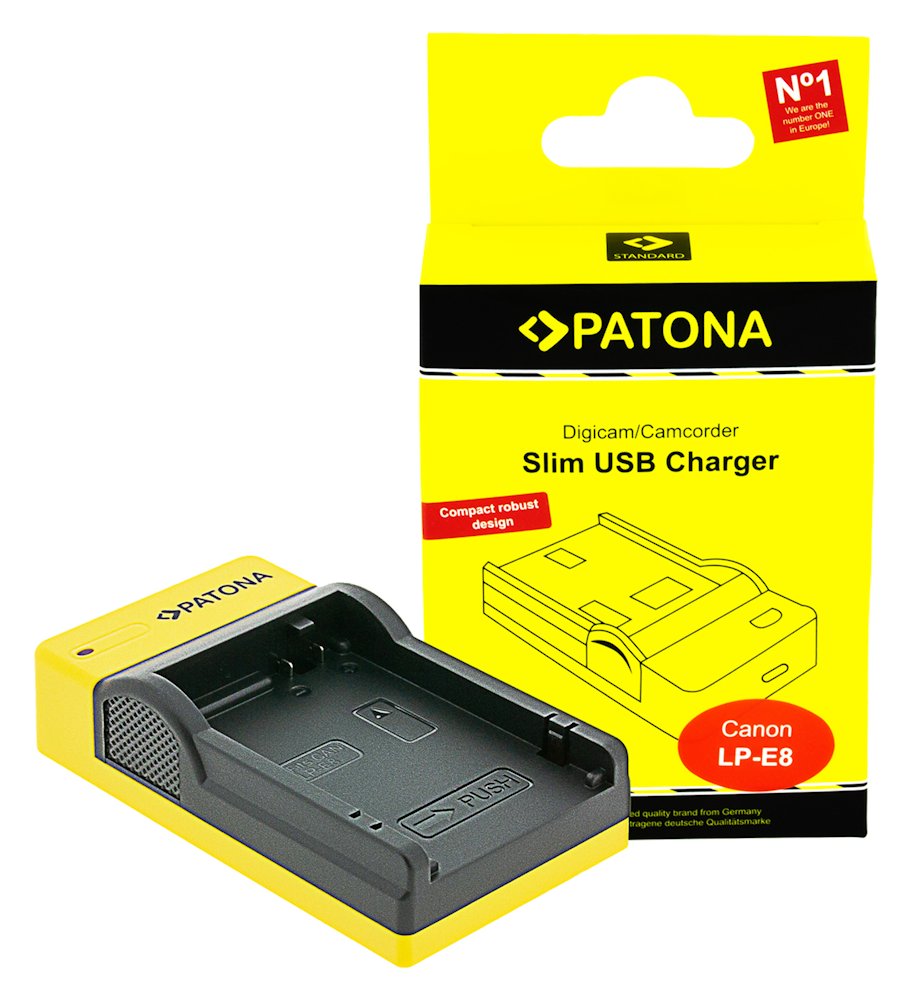 Nabíječka Foto Canon LP-E8 slim,USB PT151574