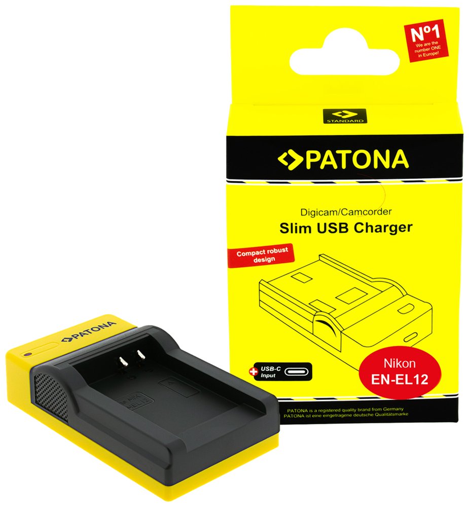 Nabíječka Foto Nikon EN-EL12/NP-FM500H slim,USB PT151585